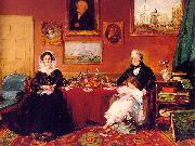 James Holland The Langford Family in their Drawing Room oil painting